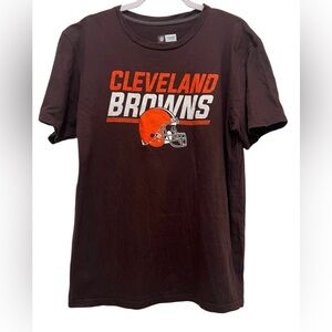 NFL Cleveland Browns men’s Large short sleeve brown, orange & white Tee shirt